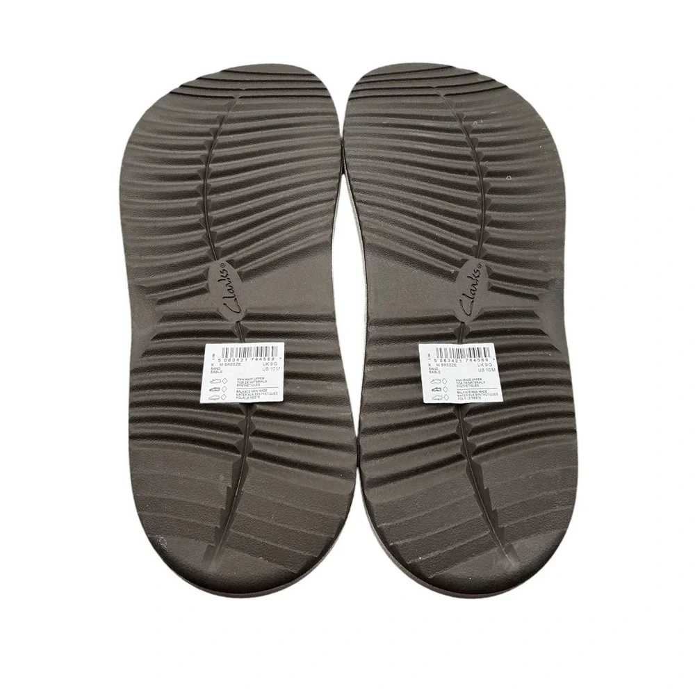 Clarks Cloudsteppers Breeze Mens Brown Thong Sandals Flip Flops Size10 261874927